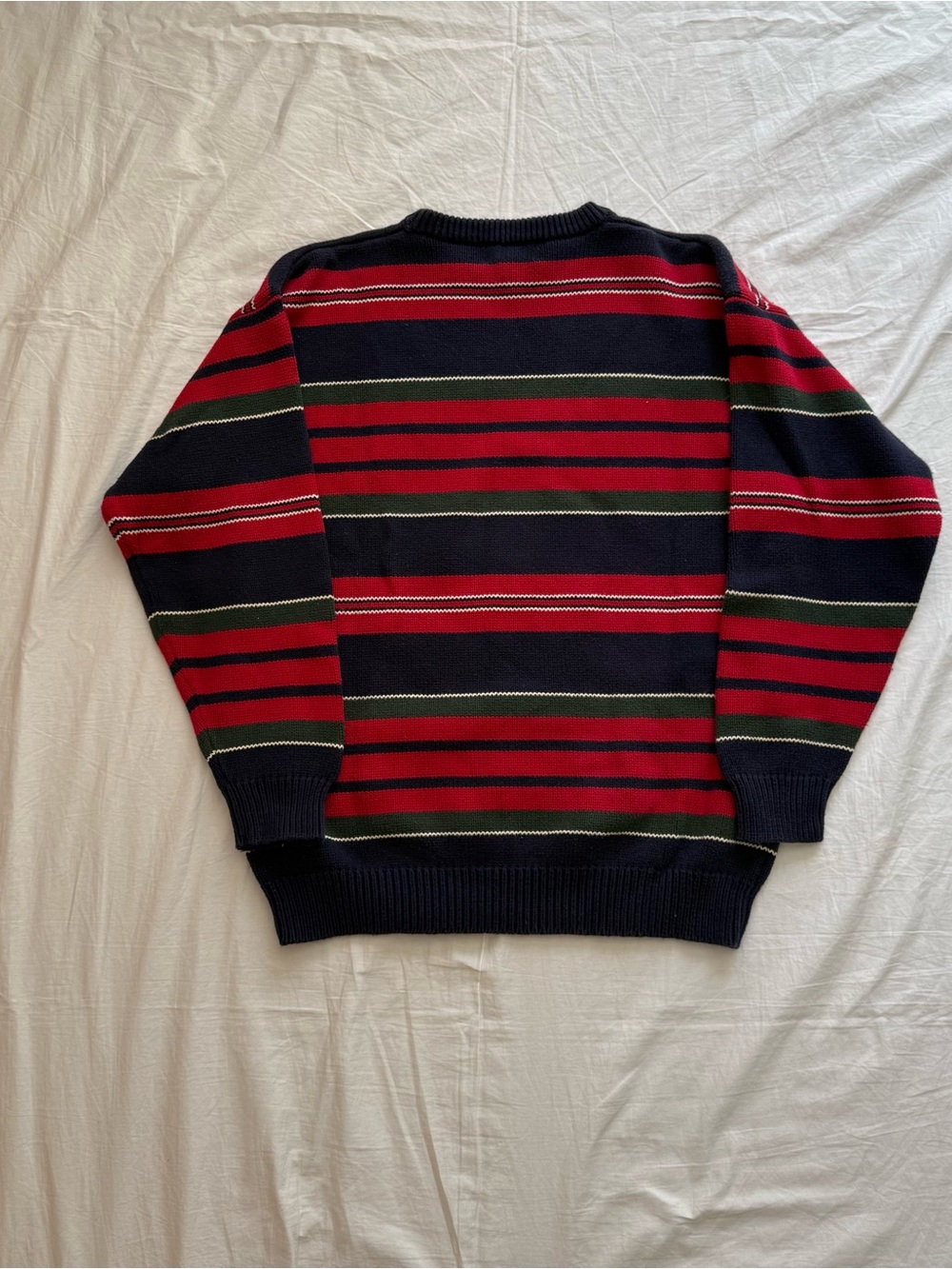 Vintage striped knit sweater Men’s S/M - Picture 4 of 4